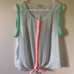 American Eagle Button-Up Tank